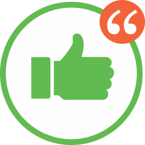 Thumbs up with quotes